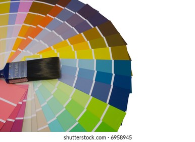 Fan Colour Swatches Paint Brush Stock Photo 6958945 | Shutterstock