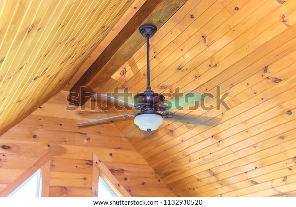 Fan Light On Ceiling Long Shutter Stock Photo Edit Now 1132930520