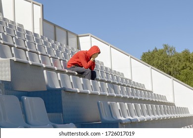 Fan Sitting In The Stadium Became Upset And Began To Cry