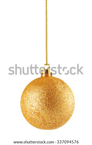 Fancy christmas ball isolated on white background