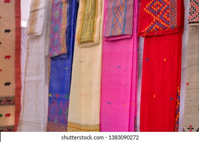 Fancy Designer Silk Sarees Hanging On Stock Photo 1383090272 | Shutterstock