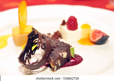 Fancy Dessert On A Plate