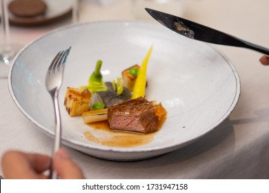 Fancy Medium Rare Sliced Beef Steak