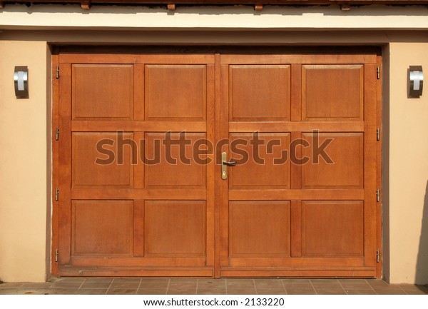 Fancy New Garage Door Stock Photo Edit Now 2133220