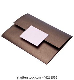 Fancy Paper Invitation, Possibly For A Wedding.  File Includes A Clipping Path.