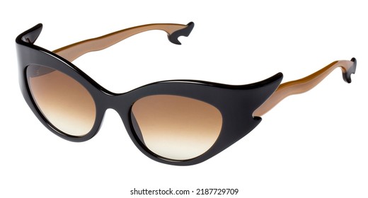 Fancy Stylish Fashion Sunglasses, Isolated On White Background