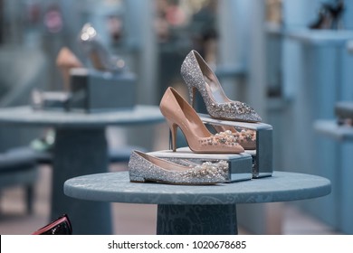 Fancy women shoes in a store in Milan. - Powered by Shutterstock