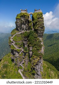 The Fanjingshan Or Mount Fanjing, Located In Tongren, Guizhou Province, Is The Highest Peak Of The Wuling Mountains In Southwestern China. Fanjingshan Is A Sacred Mountain In Chinese Buddhism. Close