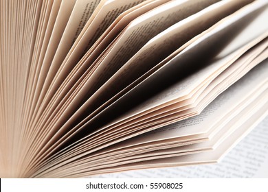 Fanned Book Pages Closeup