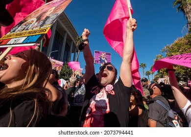 Fans Celebrate Following A Court Decision Ending Britney Spears’ Conservatorship Outside The Stanley Mosk Courthouse In Los Angeles, Friday, Nov. 12, 2021. 