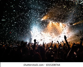 Fans Cheering at Concert