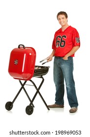 Fans: Football Team Fan Grills With Portable BBQ