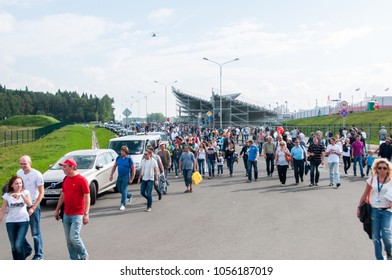 Fans Going To Parking, DTM (Deutsche Tourenwagen Meisterschaft) On MRW (Moscow RaceWay), Moscow, Russia, 2013.08.04