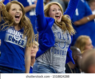 Fans - Indianapolis Colts Host Oakland Raiders On Sept. 29th 2019 At Lucas Oil Stadium In Indianapolis, IN. - USA