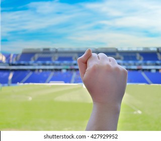 fans support their team and celebrate goal score victory - Powered by Shutterstock