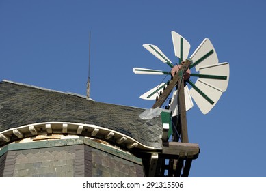 Fantail On The Windmill In Wyk, Germany