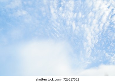 Fantastic Blurred Light White Clouds And Dreamy Sky , Nature Abstract For Wrapping Wall Paper And Writing Background            