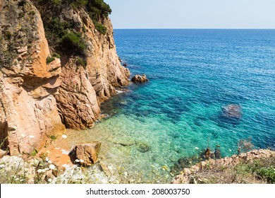 Fantastic Corner Of Costa Brava Beach In Sant Feliu De Guixols.