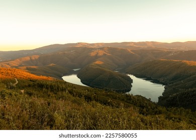 fantastic landscape of the river Zêzere, in Pampilhosa da Serra, Coimbra, Portugal - Shutterstock ID 2257580055