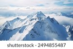 fantastic landscape scene with mountain, aerial view of the mountain, landscape scenery