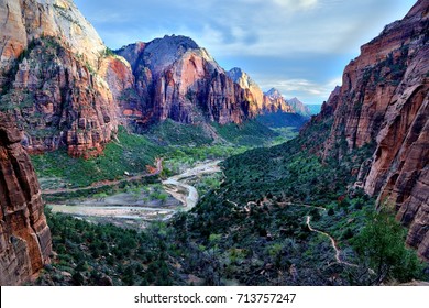 Fantastic landscapes of the Zion National Park, The state of Utah. - Shutterstock ID 713757247