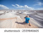 Fantastic Scenic landscapes of Northern Argentina. Beautiful inspiring natural landscapes. Campo de Piedra Pomez near Antofagasta de la Sierra, Puna.