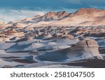 Fantastic Scenic landscapes of Northern Argentina. Beautiful inspiring natural landscapes. Campo de Piedra Pomez near Antofagasta de la Sierra, Puna.