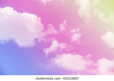 fantastic sky colorful clouds