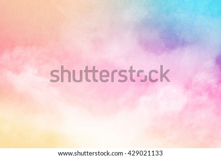 fantastic soft cloud and sky abstract background with grunge  texture
