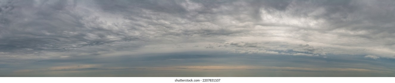 Fantastic soft thunderclouds, natural sky composition, wide panorama - Shutterstock ID 2207831107