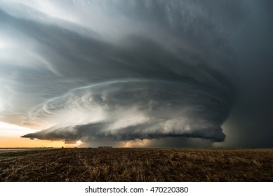A fantastic supercell storm in Kansas, USA. The structure was mind-blowing, but the wind and rain were so strong, it made taking photos of this storm very difficult.