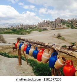 Fantastic View In Cappadocia Mountains Turkey