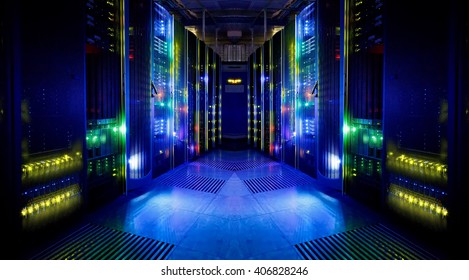 fantastic view of the server room