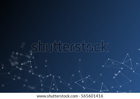 Fantasy abstract technology and engineering background with original organic motion