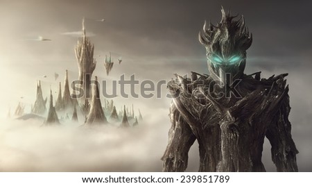 Fantasy artistic image of a rootman