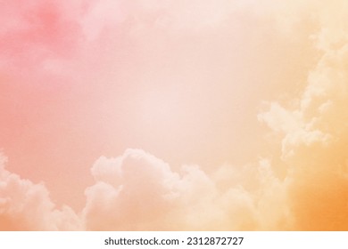fantasy blurred cloudy sky with gradient color and grunge paper texture when zoom 100% ,  nature abstract background