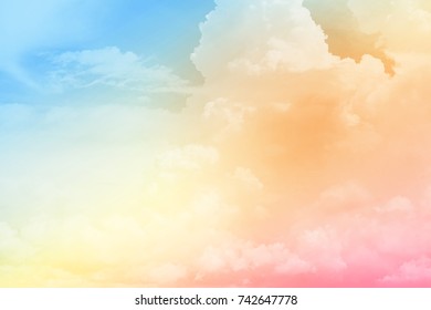 Fantasy Cloudy Sky Nature Abstract Background Stock Photo 742647778 ...