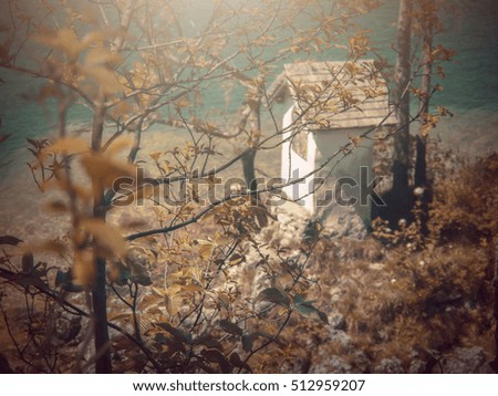 Similar – Medieval castle ruins in autumn, Krimulda, Sigulda, Latvia