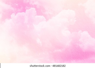 Sugar Cotton Pink Clouds Vector Design Stock Vector (Royalty Free ...