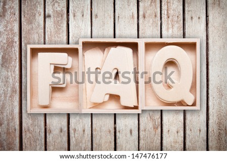 FAQ wood word style