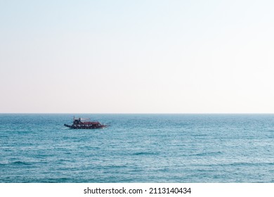 Far Away Boat On The Sea