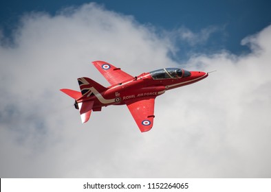 FAR Fairford, UK - July 14th 2018: RAF Red Arrows