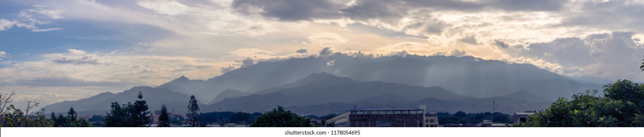 Farallones Mountains Sunset,  Cali, Colombia.