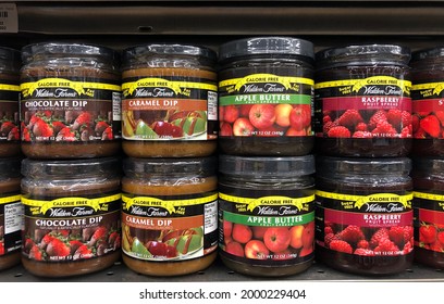 Fargo North Dakota USA, Jun 26, 2021,  Jars Of Walden Farms Products On The Shelve At The Grocery Store.