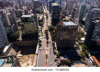 Faria Lima Avenue In Sao Paulo, Brazil