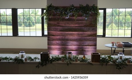 Farm Board Wedding Back Drop