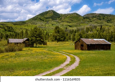 Farm Building Near Steamboat Lake, Colorado