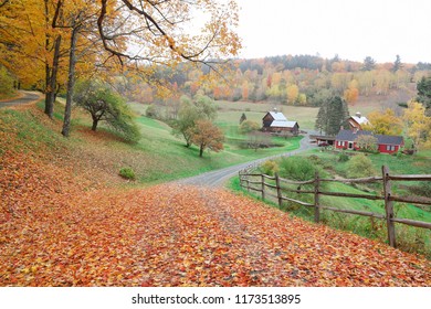 Farm Country Fall Autumn Vermont New England