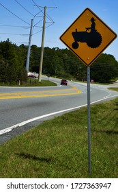                         Farm Equipment Road Crossing Sign , Leesburg, Florida, March 2020       