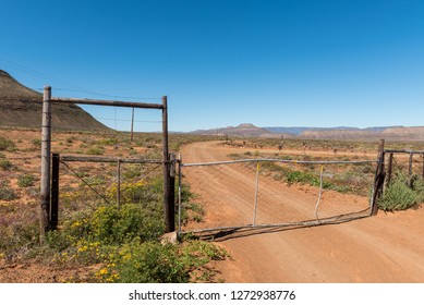 A Farm Gate On The Rooibos Heritage Route In The Western Cape Province Of South Africa